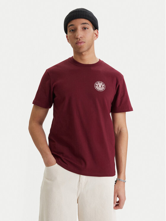 Element Element Camiseta Seal Bp ELYZT00596 Guinda/burdeos Regular Fit