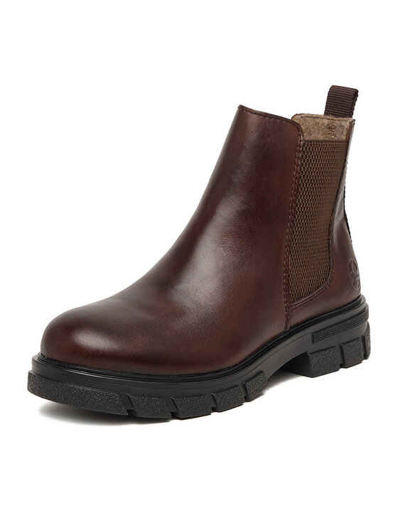 Rieker Botine Rieker CEO-Z9150-25 Maro închis