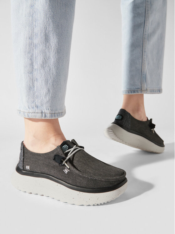 Hey Dude Pusbačiai Hey Dude Wendy Peak Chambray 40255-001 Pilka