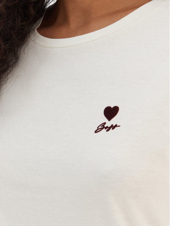 BOSS BOSS Camiseta Elove 50556994 Crema Regular Fit