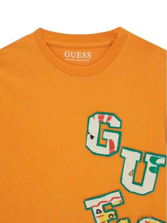 Guess Guess Футболка L6GI02 K8HM4 Оранжевий Relaxed Fit