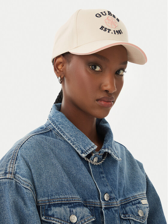Guess Kšiltovka Guess V6RZ03 WO07T Béžová