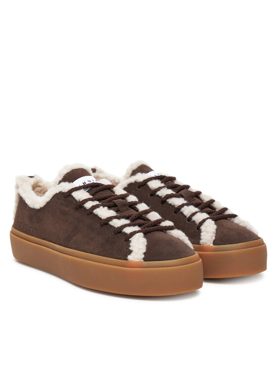 Inuikii Сникърси Inuikii Shearling Low 1001.001.0242 Кафяв