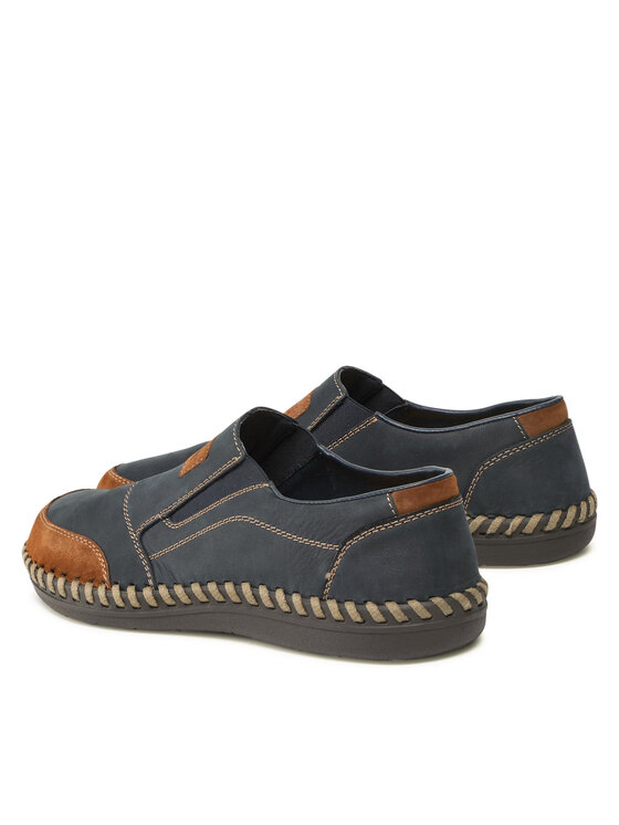 Rieker Pantofi Rieker B2462-14 Bleumarin