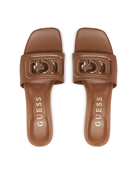 Guess Chanclas Guess FLJGAS LEA03 Marrón