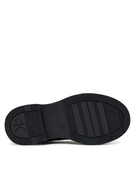 Calvin Klein Оксфордки Calvin Klein Low Cut Lace-Up Shoe V3X4-83182-1453 S Черен