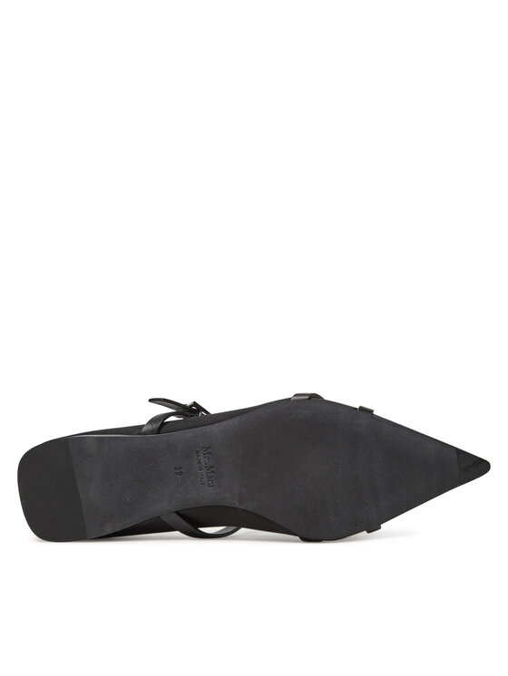 Max Mara Scarpe basse Max Mara Satinflat 2514521272600 Nero