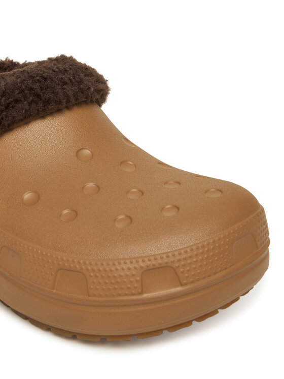 Crocs Шльопанці Crocs Classic Lined Shorty 211380 Коричневий