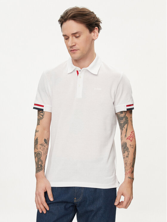 Geox Geox Polo M4510L T2649 F1492 Bianco Regular Fit