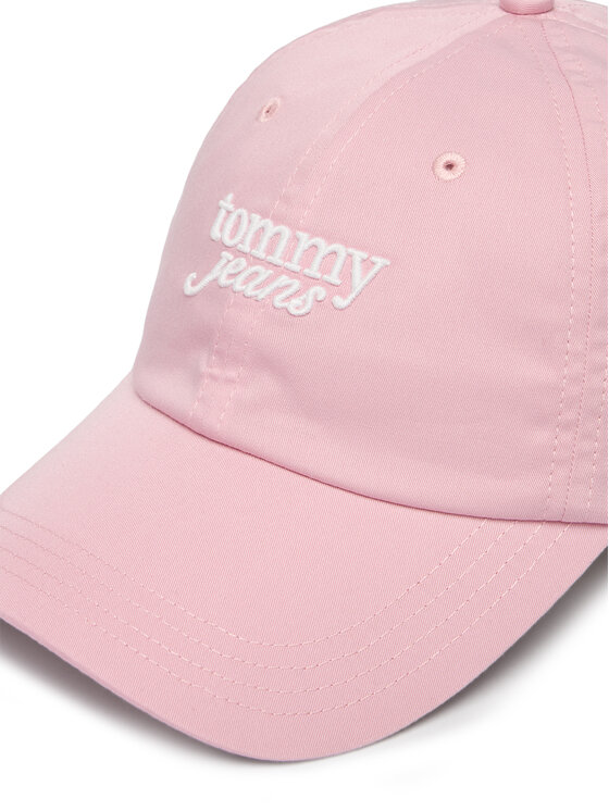Tommy Jeans Шапка с козирка Tommy Jeans Scri AW0AW18358 Розов