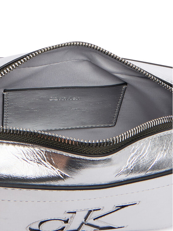 Calvin Klein Torebka Calvin Klein Bold Ck Outline Mtl Camera Bag LV04F3896G Srebrny