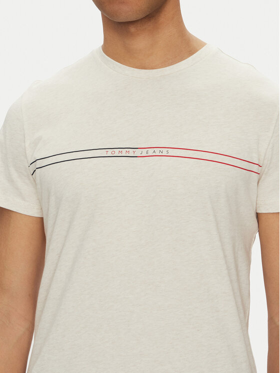 Tommy Jeans Tommy Jeans T-shirt Entry Graphic DM0DM20779 Bež Slim Fit