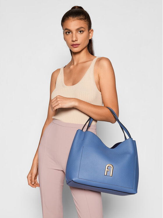 Furla Kabelka Furla Primula WB00453-BX0041-1246S-9-036-20-BG-B Modrá
