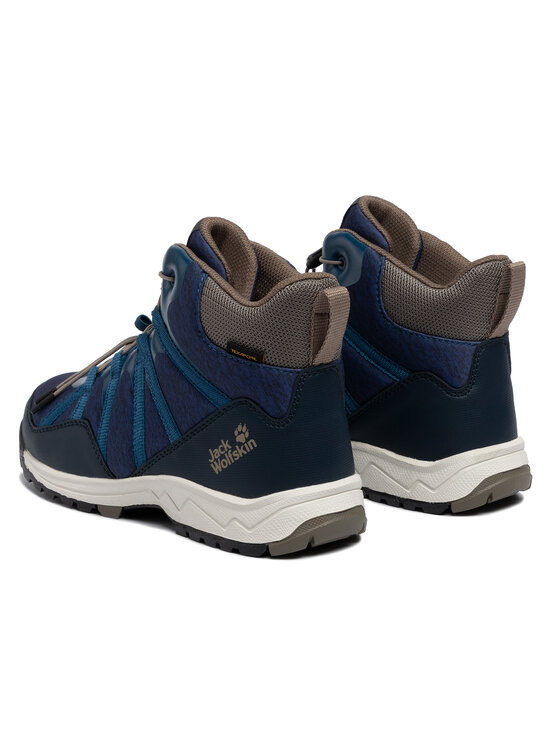 Jack Wolfskin Trekking čevlji Jack Wolfskin Thunderbolt Texapore Mid K 4036061 D Mornarsko modra