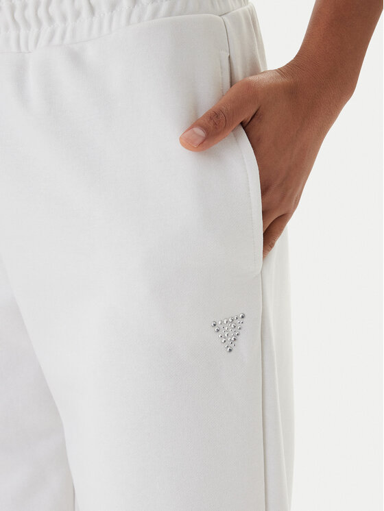 Guess Guess Pantalones de chándal V6GB11 K3095 Blanco Regular Fit