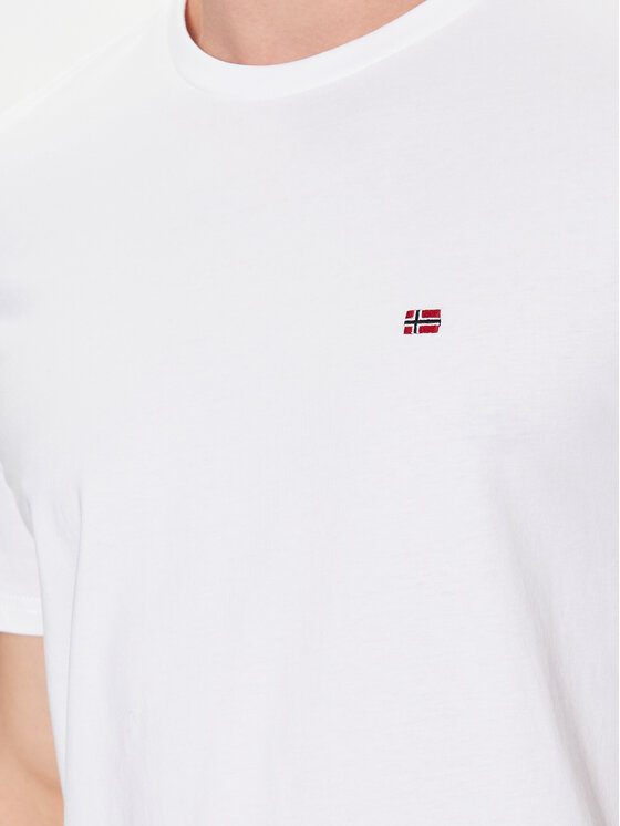 Napapijri Napapijri Футболка Salis NP0A4H8D Білий Regular Fit