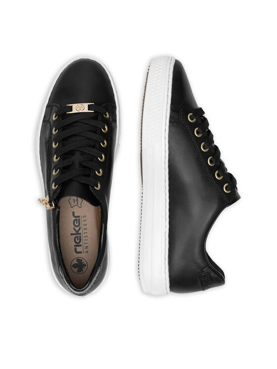Rieker Sneakersy Rieker L59L1-01 Černá