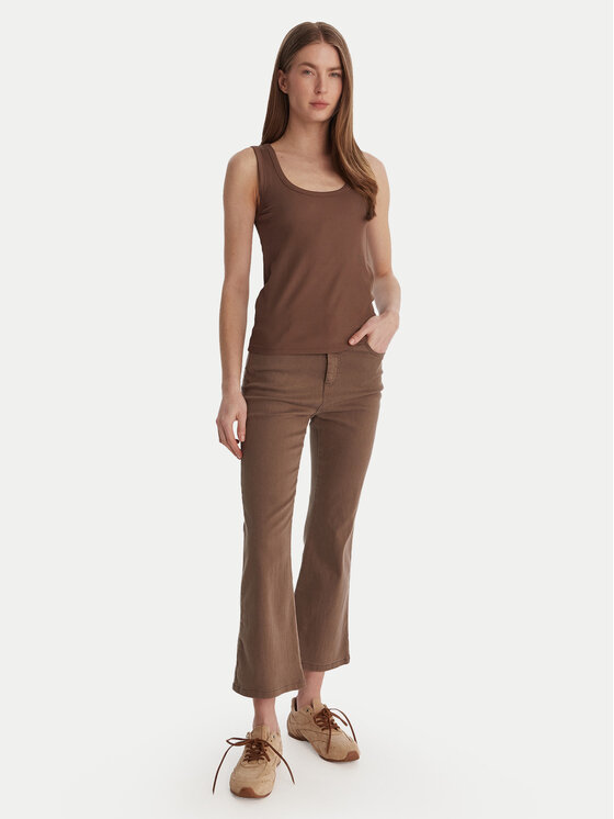Marella Marella Top Orata 2613941015 Marrón Slim Fit