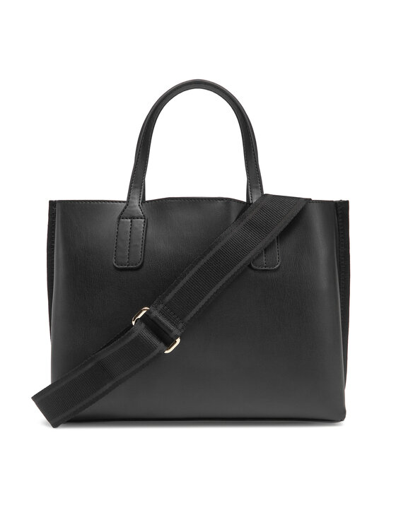 Tommy Hilfiger Kabelka Tommy Hilfiger Th Distinct Mini Tote AW0AW17192 Černá
