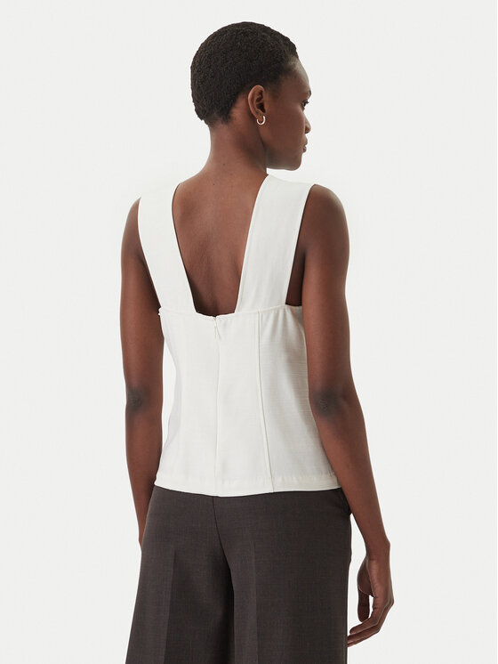 Calvin Klein Calvin Klein Top LV044F108G Écru Regular Fit