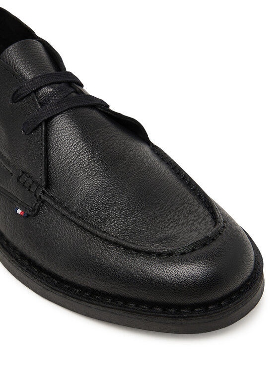 Tommy Hilfiger Cipele Tommy Hilfiger Hilfiger Stitchdown Tbl Lth Chuk FM0FM05743 Crna