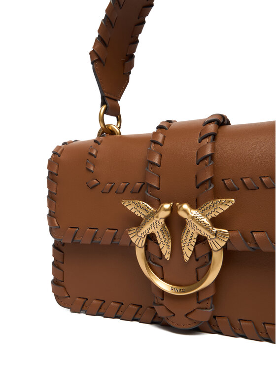 PINKO Soma PINKO Love One Mini Cl. AI 25-26 PLTT 100059 A2OR Brūns