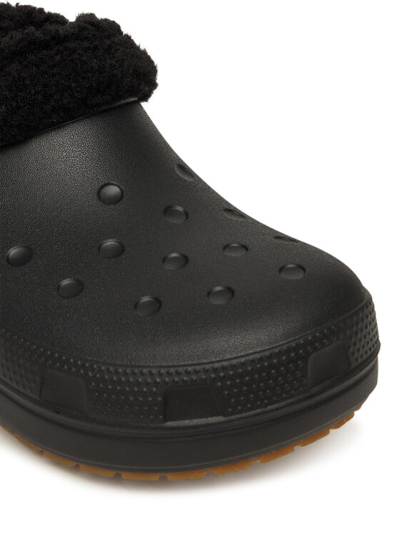 Crocs Шльопанці Crocs Classic Lined Shorty 211380 Чорний