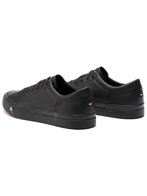 Tommy Hilfiger Αθλητικά Tommy Hilfiger Corporate Leather Sneaker FM0FM02089 Μαύρο