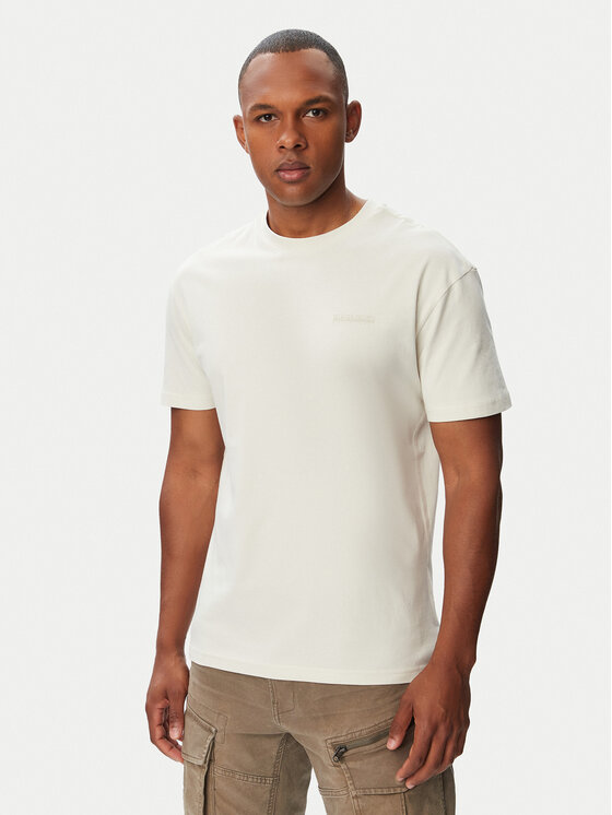 Napapijri Napapijri Camiseta Yourte NP0A8AU2 Crema Relaxed Fit