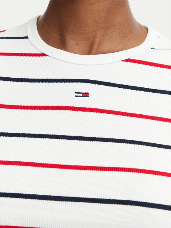 Tommy Jeans Tommy Jeans Camiseta Essential DW0DW17383 Blanco Slim Fit