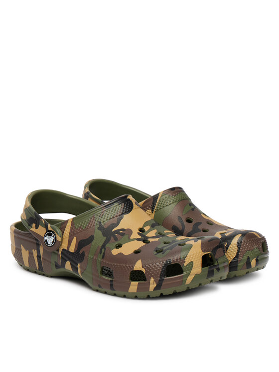 Crocs Şlapi Crocs Classic Camouflage Clog 211879 Verde