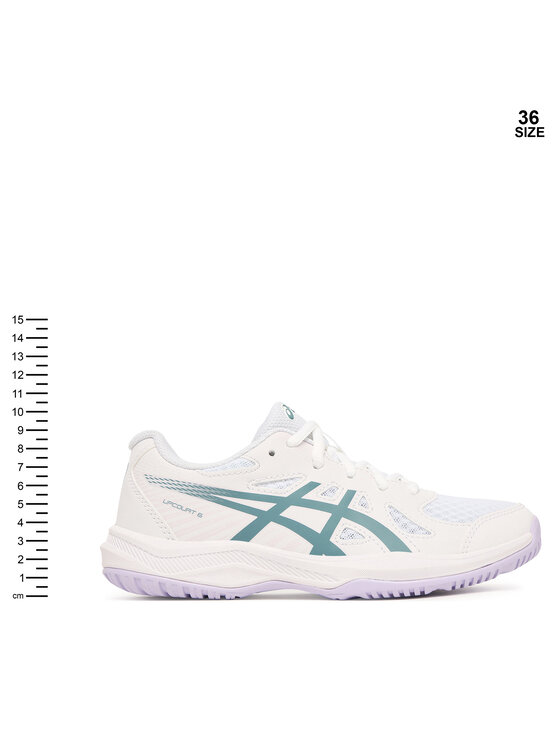 Asics Buty halowe Asics Upcourt 6 Gs 1074A045 Biały