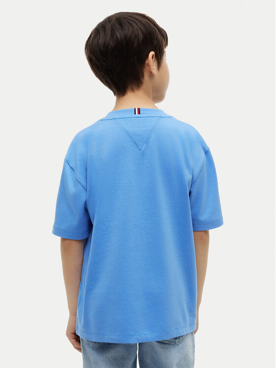Tommy Hilfiger Tommy Hilfiger Camiseta Heritage KB0KB10340 Azul Regular Fit