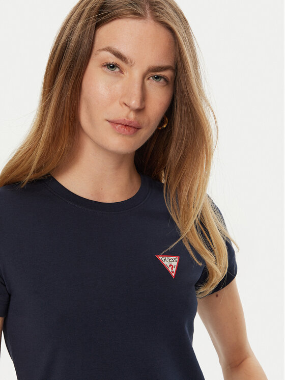 Guess Guess T-shirt W2YI44 J1314 Blu Slim Fit