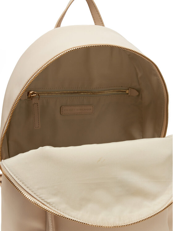 Tommy Hilfiger Mugursoma Tommy Hilfiger Th Logotape Backpack AW0AW17163 Écru