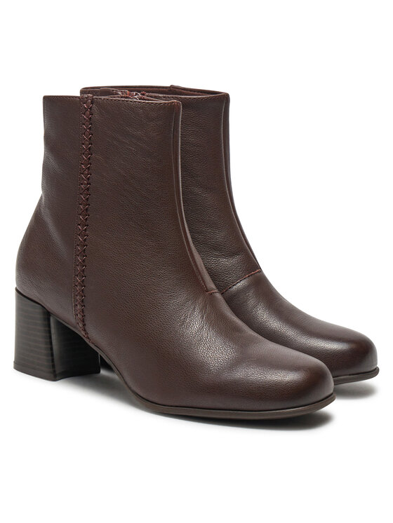 Clarks Členková obuv Clarks Keirsta Faye 26180038 Hnedá