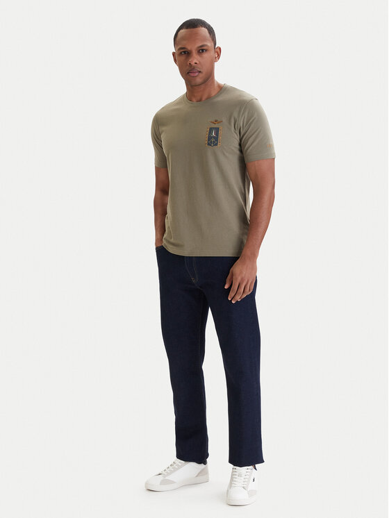 Aeronautica Militare Aeronautica Militare Camiseta 261TS2534UJ00641 Verde Regular Fit