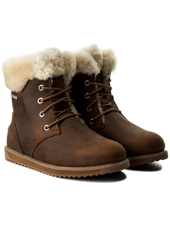 EMU Australia Śniegowce EMU Australia Shoreline Leather Lo W11588 Brązowy