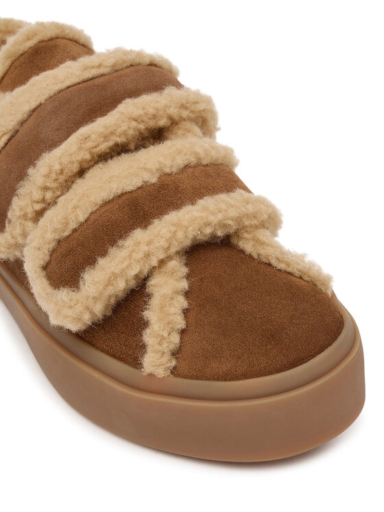 Inuikii Сникърси Inuikii Lila Shearling Low Velcro 1001.001.0561.150 Кафяв