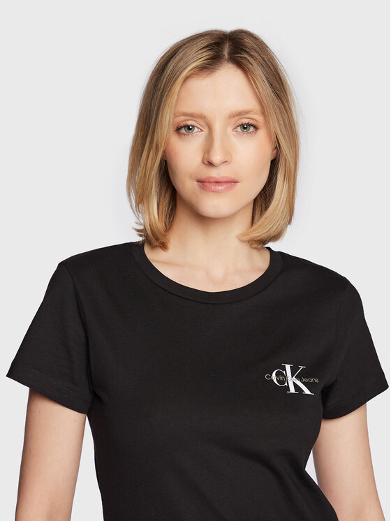 Calvin Klein Jeans Calvin Klein Jeans Σετ t-shirts J20J219734 Μαύρο Slim Fit
