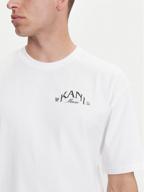 Karl Kani Karl Kani Majica Palm Print PD00005330 Bela Relaxed Fit