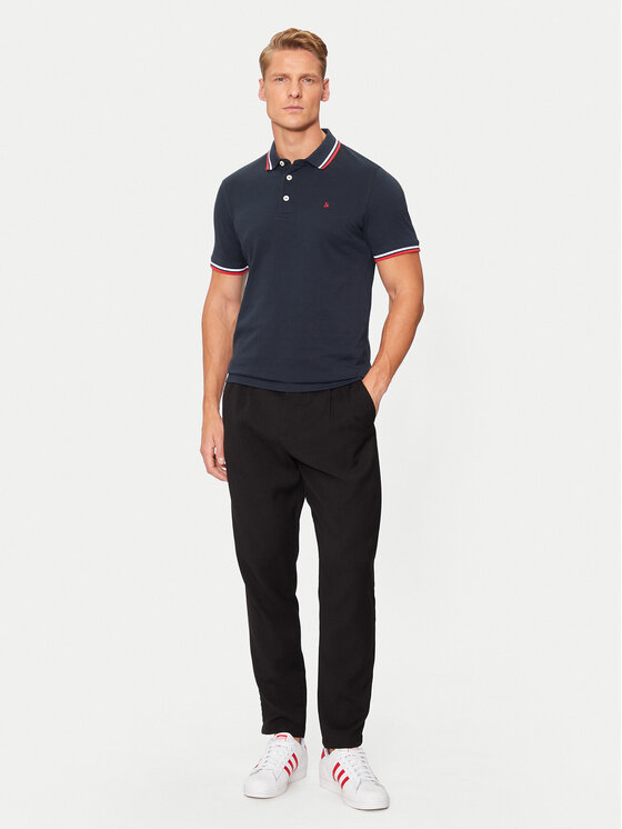 Jack & Jones Jack & Jones Polo Paulos 12136668 Tamnoplava Slim Fit