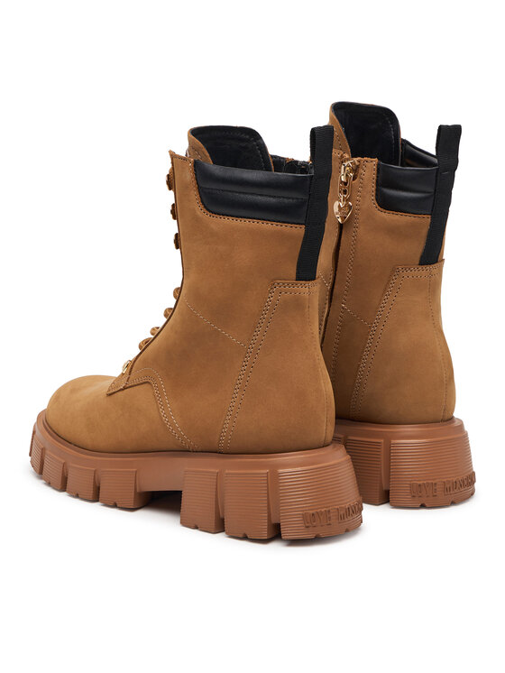 LOVE MOSCHINO Botines planos LOVE MOSCHINO JA24205G0PIP0200 Marrón claro