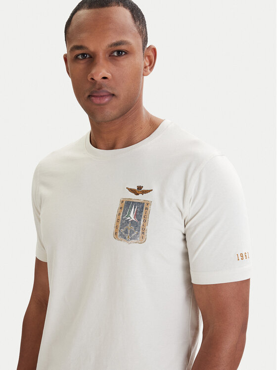 Aeronautica Militare Aeronautica Militare Camiseta 261TS2534UJ00641 Beis Regular Fit