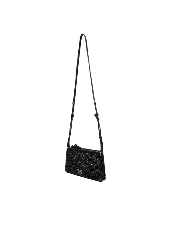 PINKO Bolso PINKO Double Mini Pelle Ai 25-26 PLTT 105359 A2WF Negro