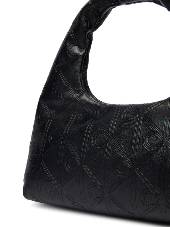 Calvin Klein Τσάντα Calvin Klein Emblem Aop Puffer Bag With Strap LV04F3200G Μαύρο