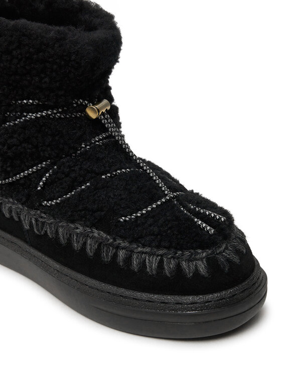Mou Snehule Mou Eskimo Sneaker Bold Scoub Lace FW411012A Čierna