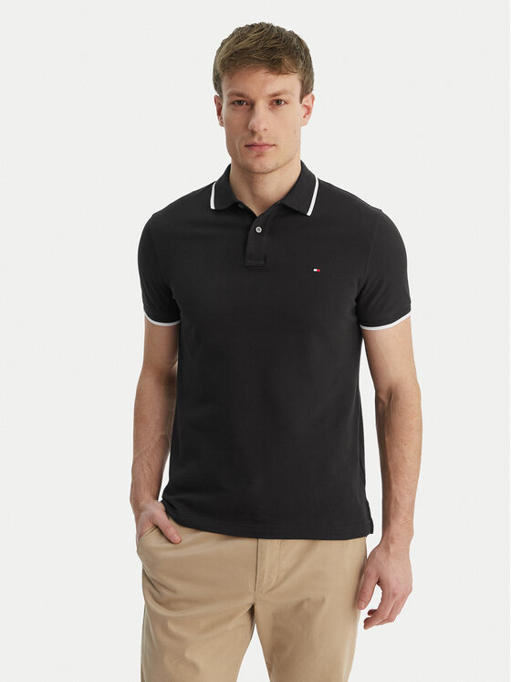 Tommy Hilfiger Tommy Hilfiger Polo Pique MW0MW42748 Negro Regular Fit