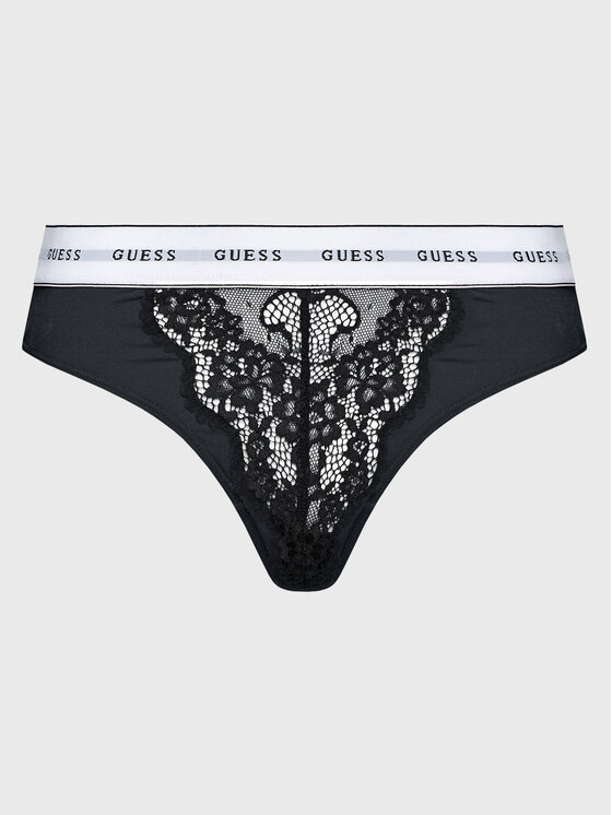 Guess Guess Стрінги Belle O2BE00 KBBT0 Чорний