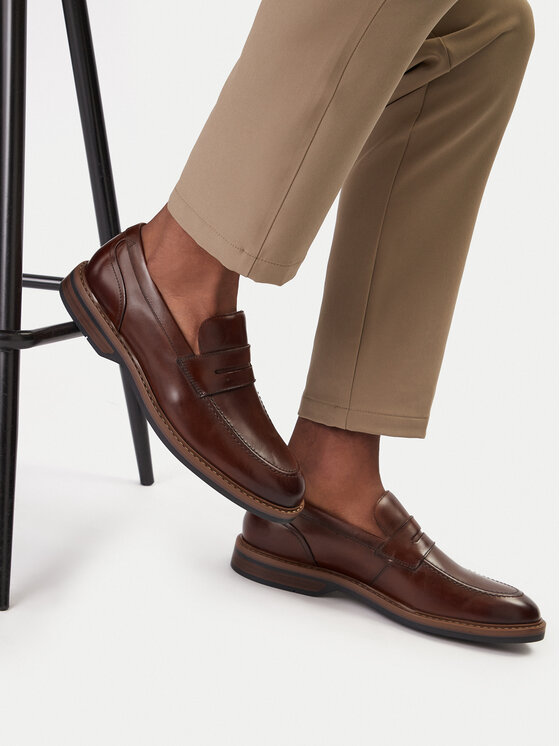 Clarks Мокасини Clarks Aldwin Step 26178430 Коричневий